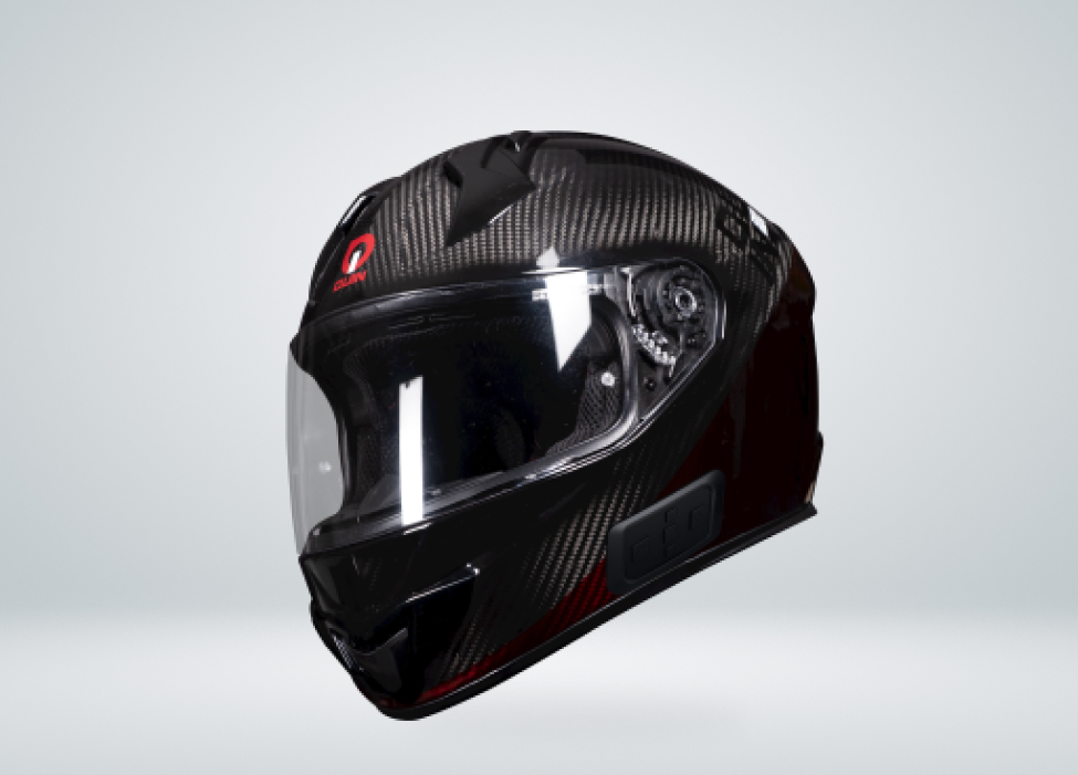 Quin Design - Carbon Umbra - Carbon Fibre Edition Smart Helmet – Quin