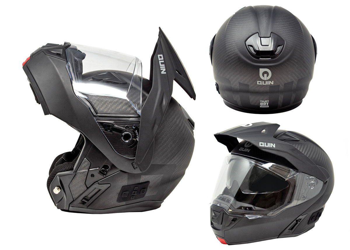 Quin Design - Quin Quest Carbon Fibre Modular Smart Helmet – Quin Helmets